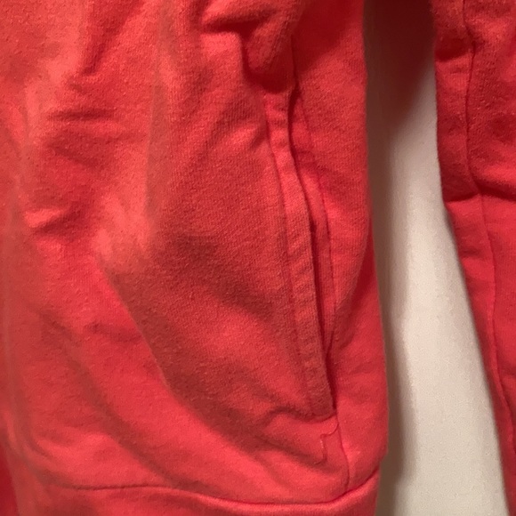 🎉Price Drop! Girls Size L(14) Coral Zippered Sweat Jacket - Picture 7 of 7